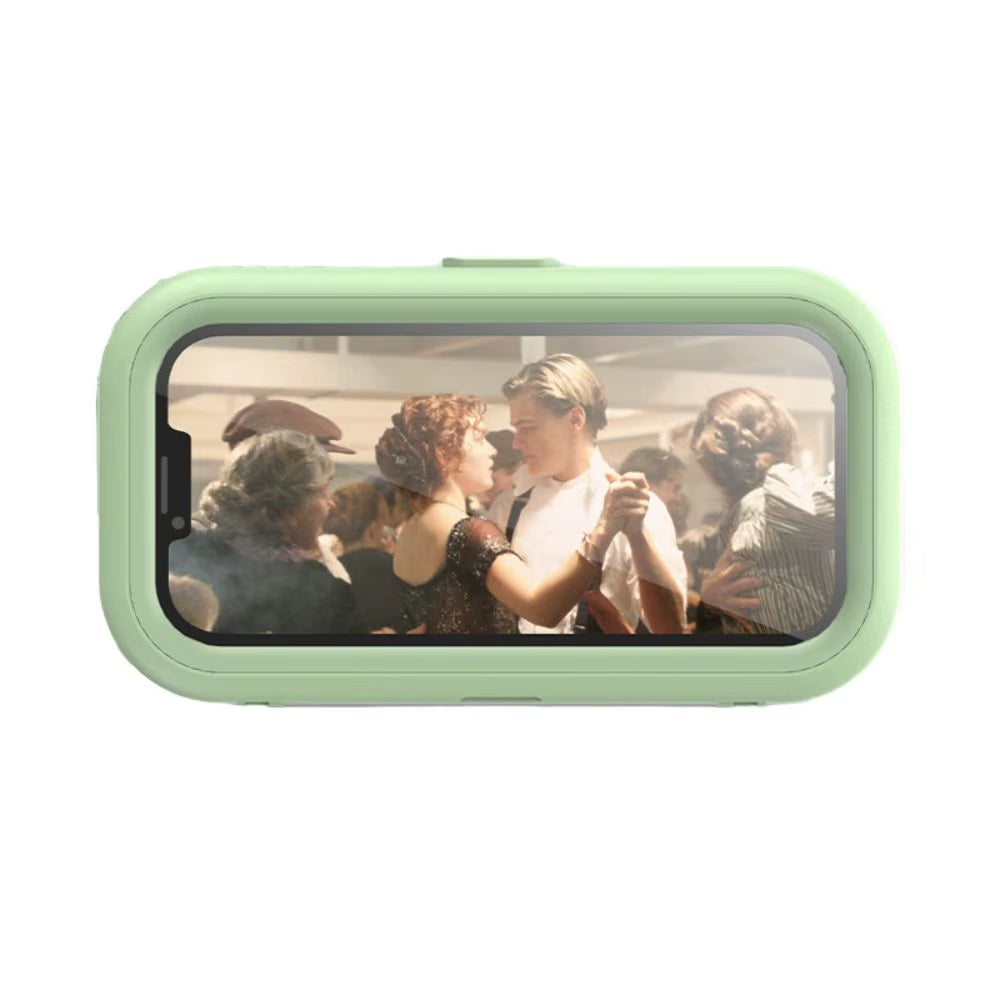 Waterproof Shower Phone Case Rotatable Wall Mount Phone Holder Anti-Fog Touch Screen Phone Shell Shower Sealing Storage Bathroom