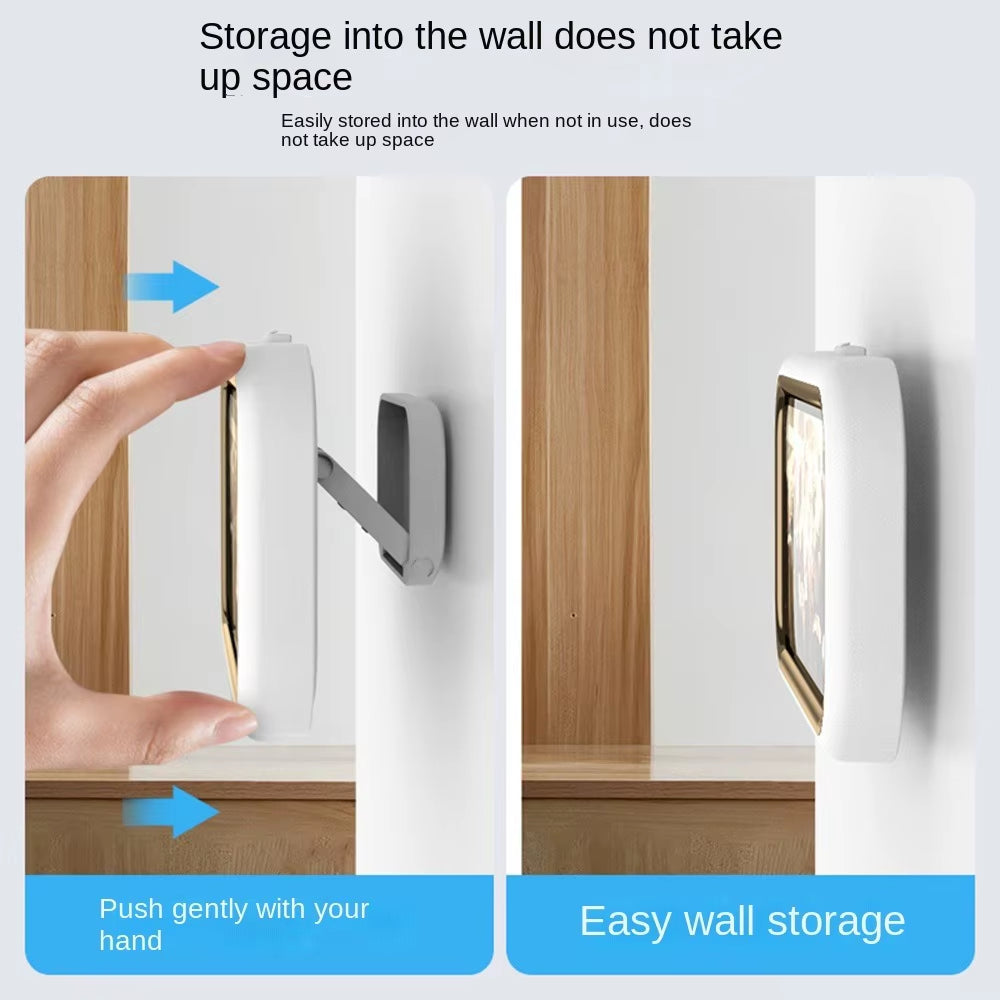 Waterproof Shower Phone Case Rotatable Wall Mount Phone Holder Anti-Fog Touch Screen Phone Shell Shower Sealing Storage Bathroom