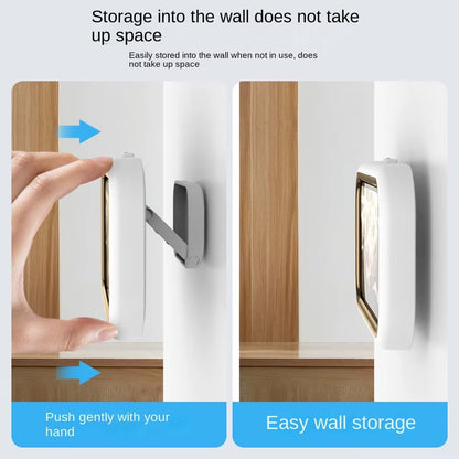 Waterproof Shower Phone Case Rotatable Wall Mount Phone Holder Anti-Fog Touch Screen Phone Shell Shower Sealing Storage Bathroom